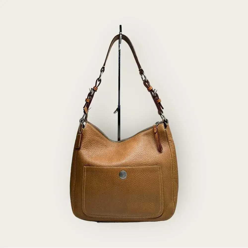 Vintage | Coach | Chelsea Pebbled Leather Hobo Bag | Brown | F05S-8E98